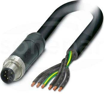 SAC-6P-M12MSM/ 1,5-PVC PE Kabel mocy
