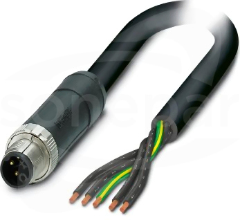 SAC-5P-M12MSK/10,0-PVC PE Kabel mocy