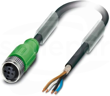 SAC-4P- 3,0-PVC/M12FS SH Kabel czujnika/urządzenia wykonawczego