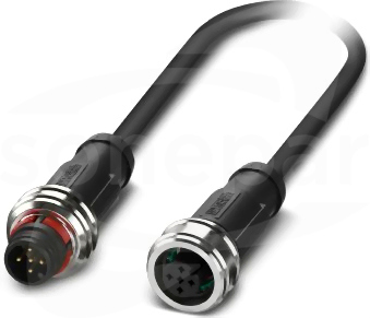 SAC-5P-P12MS/ 0,3-PUR/P12FS Kabel czujnika/urządzenia wykonawczego