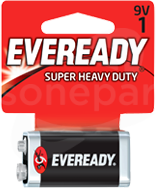EVEREADY SUPER HEAVY DUTY 9V 6F22 Bateria