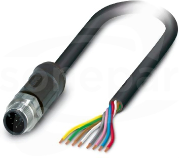 SAC-8P-M12MS/ 5,0-28X OD Kabel czujnika/urządzenia wykonawczego