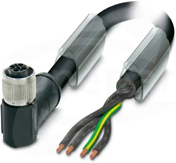 SAC-4P-10,0-PUR/M12FRS PE Kabel mocy