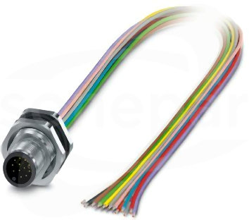 SACC-DSI-M12MS-8P-M16XL/0,5X Złącze wtykowe urządzeń ścianki tylnej