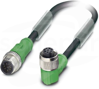 SAC-8P-M12MS/ 0,3-PUR/M12FR Kabel czujnika/urządzenia wykonawczego