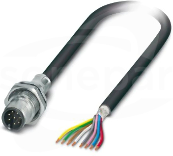 SACCBP-M12MS-8CON-M16/0,4-94B Złącze wtykowe urządzeń ścianki tylnej
