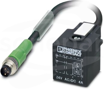 SAC-3P-M 8MS/0,9-PUR/A-1L-V Kabel czujnika/urządzenia wykonawczego