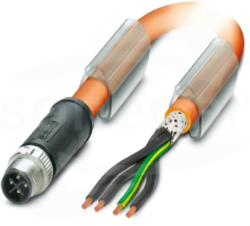 SAC-4P-M12MSS/ 5,0-PUR PE SH Kabel mocy