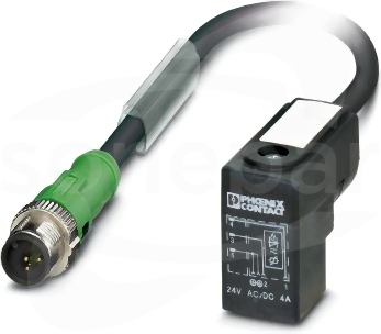 SAC-3P-M12MS/0,3-PUR/C-1L-V Kabel czujnika/urządzenia wykonawczego