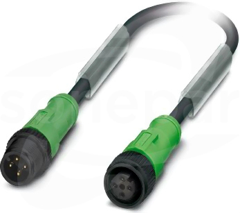 SAC-4P-M12MS/ 0,3-PUR/M12FS P Kabel czujnika/urządzenia wykonawczego