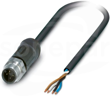 SAC-4P-M12MS/0,40-28X OD 0,03 Sensor/actuator cable