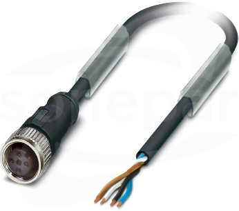 SAC-4P-20,0-PVC/M12FS BK Kabel czujnika/urządzenia wykonawczego