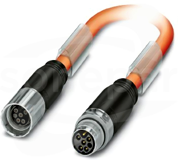K-5E-M17 M9/2,0-C01/M17 F8 Złącze wtykowe obustronnie powlekane tworzywem