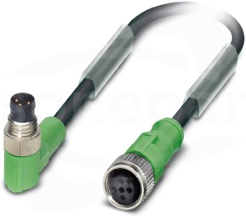 SAC-3P-M 8MR/0,6-PUR/M12FS Kabel czujnika/urządzenia wykonawczego