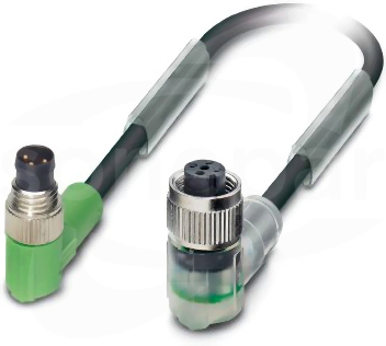 SAC-3P-M 8MR/ 1,5-PUR/M12FR-2L Kabel czujnika/urządzenia wykonawczego
