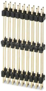 PSTD 0,65X0,65/18-3IS-2,54 listwa styków męskich