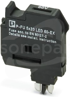 P-FU 5X20 LED 60-EX Wtyk bezpiecznikowy