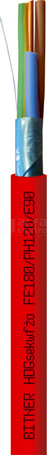 HDGsekwf PH120 2x1,0 żo /500V Przewód bezhalogenowy ognioodporny (B2ca)