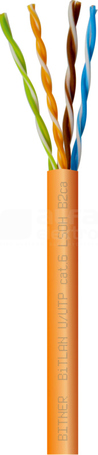 BiTLAN U/UTP 4x2x23 AWG kat.6 350MHz LSOH Przewód teleinformatyczny (B2ca)