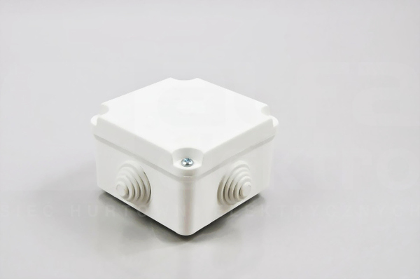 Odgałęźnik 4-we.5x2,5mm2 z/wkład.IP55 Puszka natynkowa