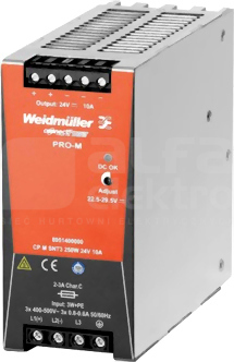 CP-M-SNT3 250W 24V 10A Zasilacz trójfazowy