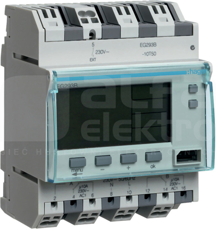 EG293B 10A 230V 4MOD.2P Zegar cyfrowy roczny
