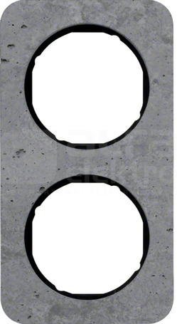 R.2 beton/czarny Ramka 2-krotna