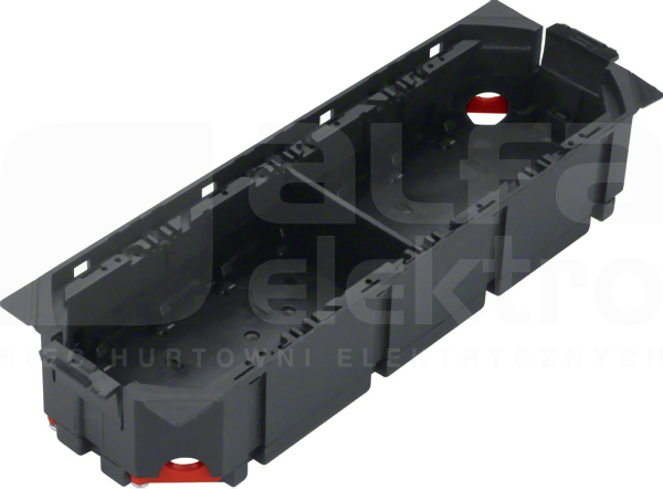 TEHALIT GB-EG 4-krotna 45x45mm PA czarny Puszka montażowa