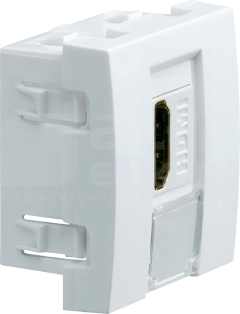 SYSTO 2M HDMI wtycz bia Gniazdo teleinf.