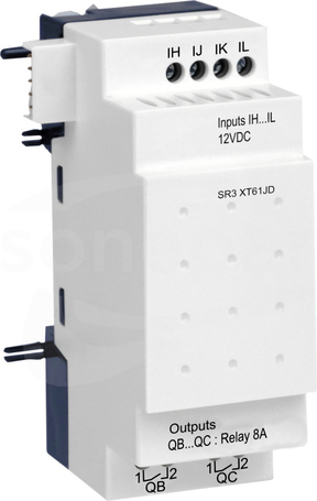 Zelio Logic SR3XT61JD 12VDC Moduł rozszerzający