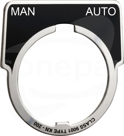 9001KN243 opismANAUTO 30 mm Etykieta przycisku