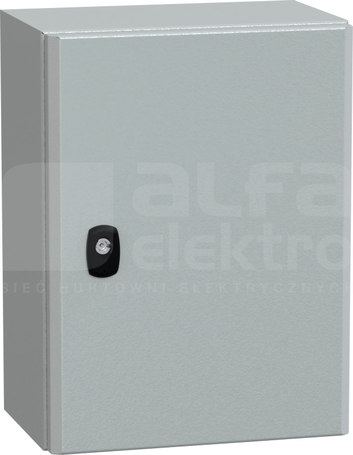 OBUDOWA SPACIAL 3D Z PŁYTĄ 400x300x200 RAL7035 metalowa