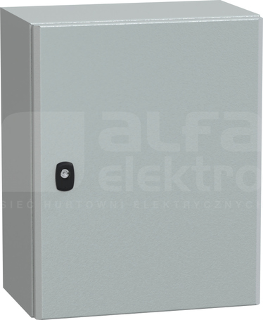 OBUDOWA SPACIAL 3D Z PŁYTĄ 500x400x250 RAL7035 metalowa