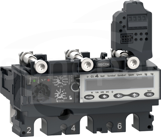 Micrologic 6.2EM, 80A, 3P3D, do NSX100 Zabezpieczenie elektroniczne