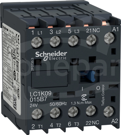 LC1K06015B7 6A 2,2kW 1NC 24V 50/60Hz Stycznik 3P