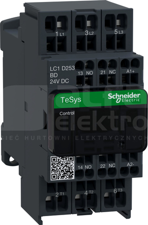 LC1D253BD 25A 11,0kW 1NO+1NC 24VDC Stycznik 3P