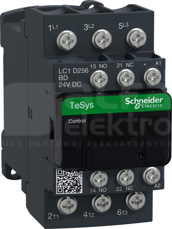 LC1D256BD 25A 11,0kW 1NO+1NC 24VDC Stycznik 3P