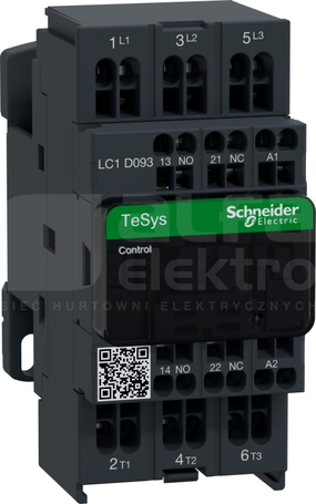 LC1D093M7 9A 4,0kW 1NO+1NC 220V 50/60Hz Stycznik 3P