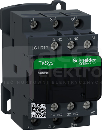 LC1D12G7 12A 5,5kW 1NO+1NC 120V 50/60Hz Stycznik 3P