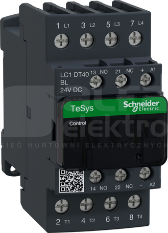 LC1DT40BL 25A 11,0kW 1NO+1NC 24VDC (L) Stycznik 4P