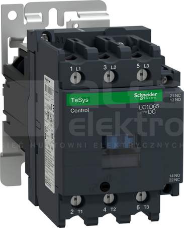 LC1D65BD 65A 30,0kW 1NO+1NC 24VDC Stycznik 3P