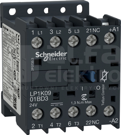 LP1K1201BD3 12A z filtrem STYCZNIK 3P 24VDC