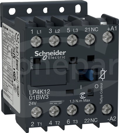 LP4K1201BW3 12A Stycznik 3P 24V filtr 1.5W
