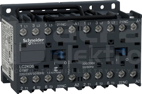 LC2K0601B7 6A STYCZNIK NAWROTNY 24V 50/60Hz