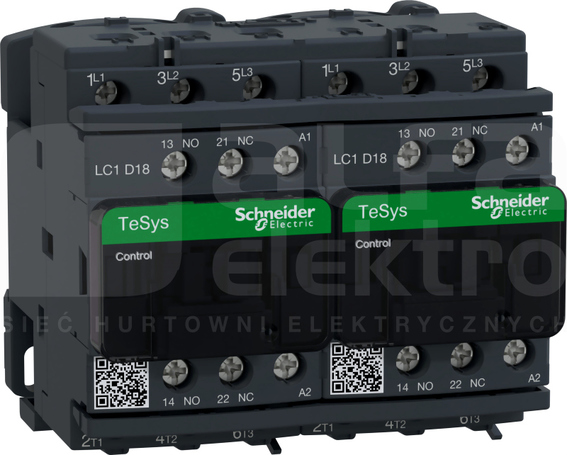 LC2D18B7 18A Stycznik nawrotny D 3P AC3 24VAC