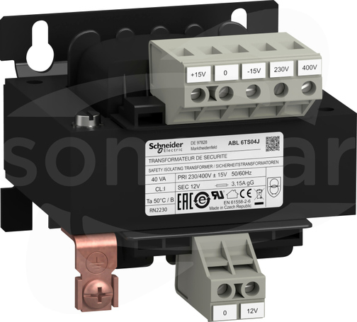 ABL6TS04J 230-400V wyjście 1 x 12V 40VA Transformator napięcia