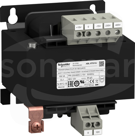 ABL6TS10J 230-400V wyjście 1 x 12V 100VA Transformator napięcia