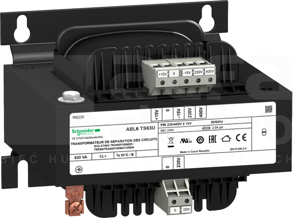 ABL6TS63U 630VA TRANSFORMATOR 230(400)/230V