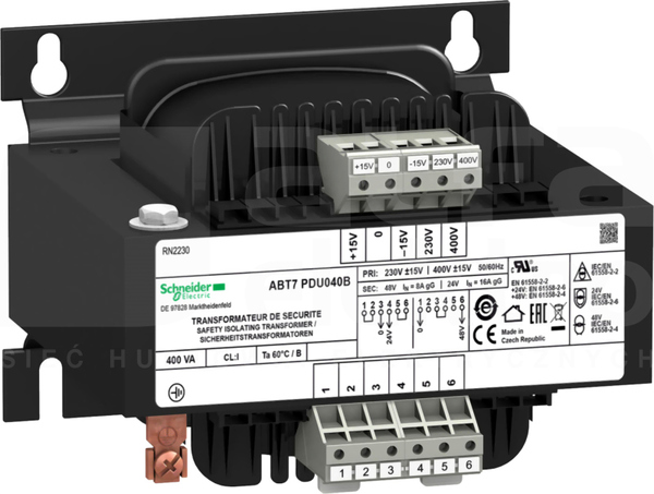 ABT7PDU040B 230(400)/24V TRANSFORMATOR 400VA