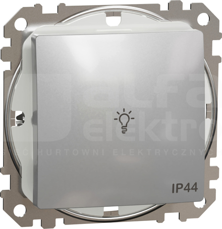SEDNA DESIGN IP44 srebrne aluminium Przycisk światło